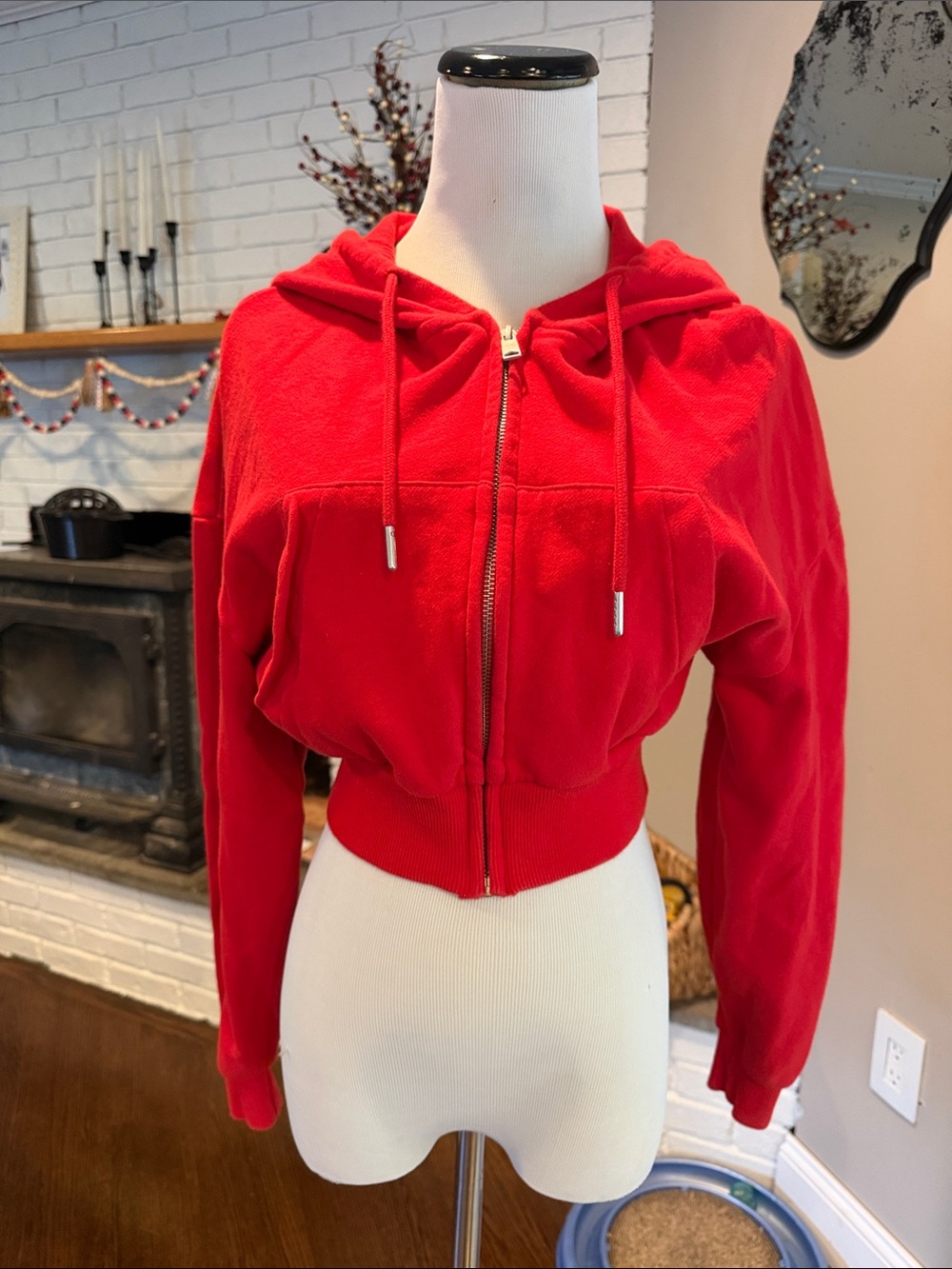 Garage Cropped Hoodie | Size XS